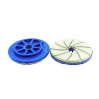 Snail Lock diamond turbo edge polishing wheel for granite marble quartz automatic grinding lines