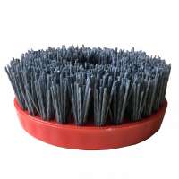 5inch Diamond Silicon Carbide Abrasive circular brush for CeramicTitle with snail backup